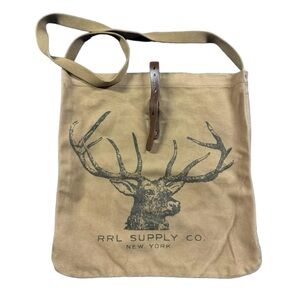 RRL Brown Canvas Market Tote Bag